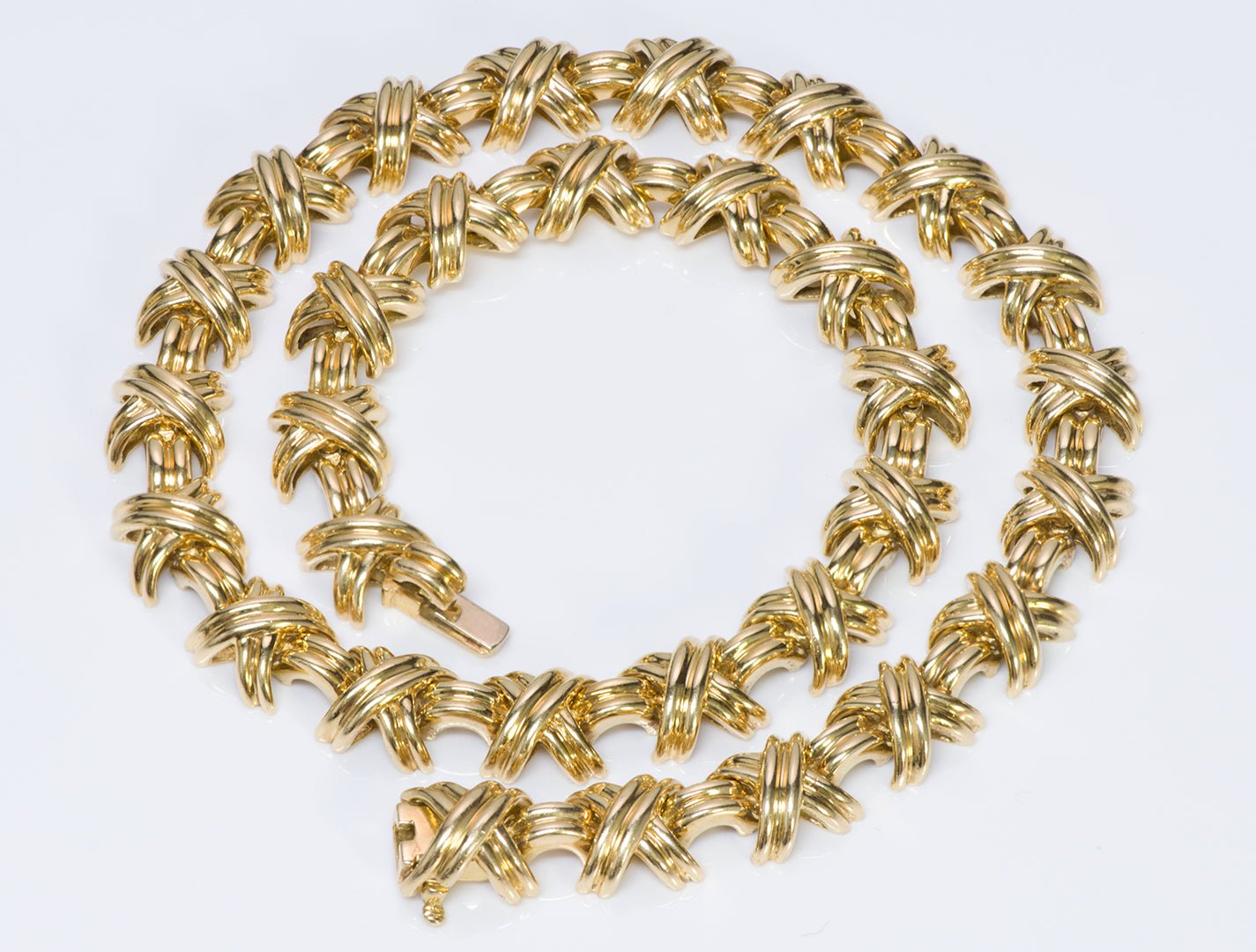 Tiffany & Co. Signature X 18K Gold Necklace