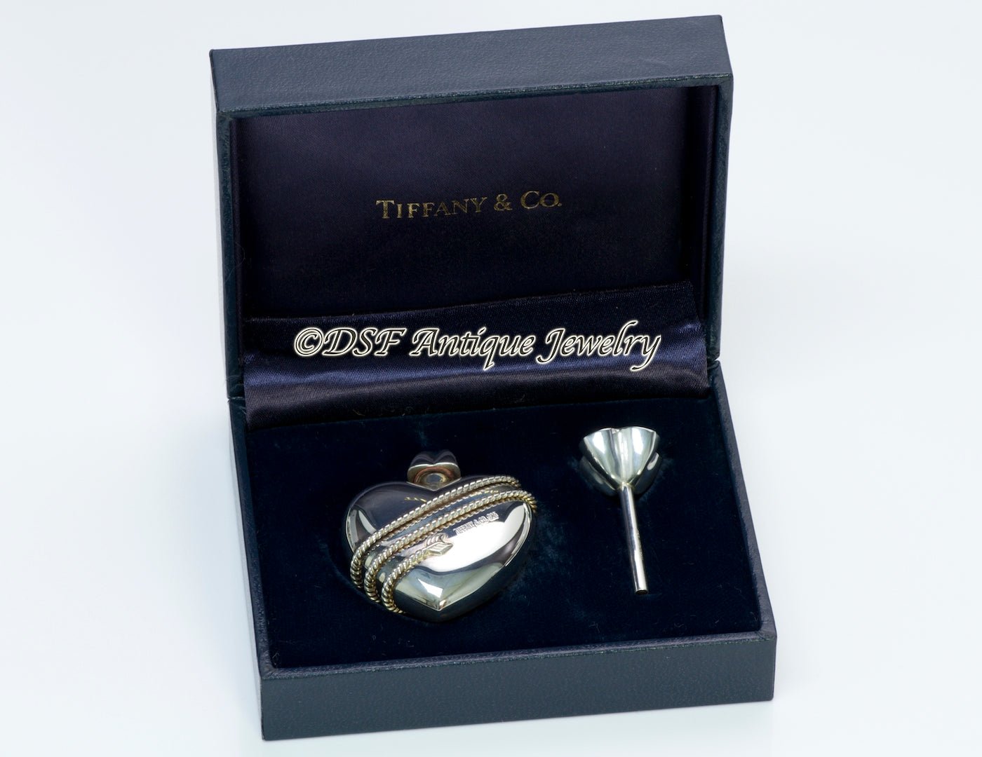 Tiffany & Co. Silver Heart Perfume Bottle