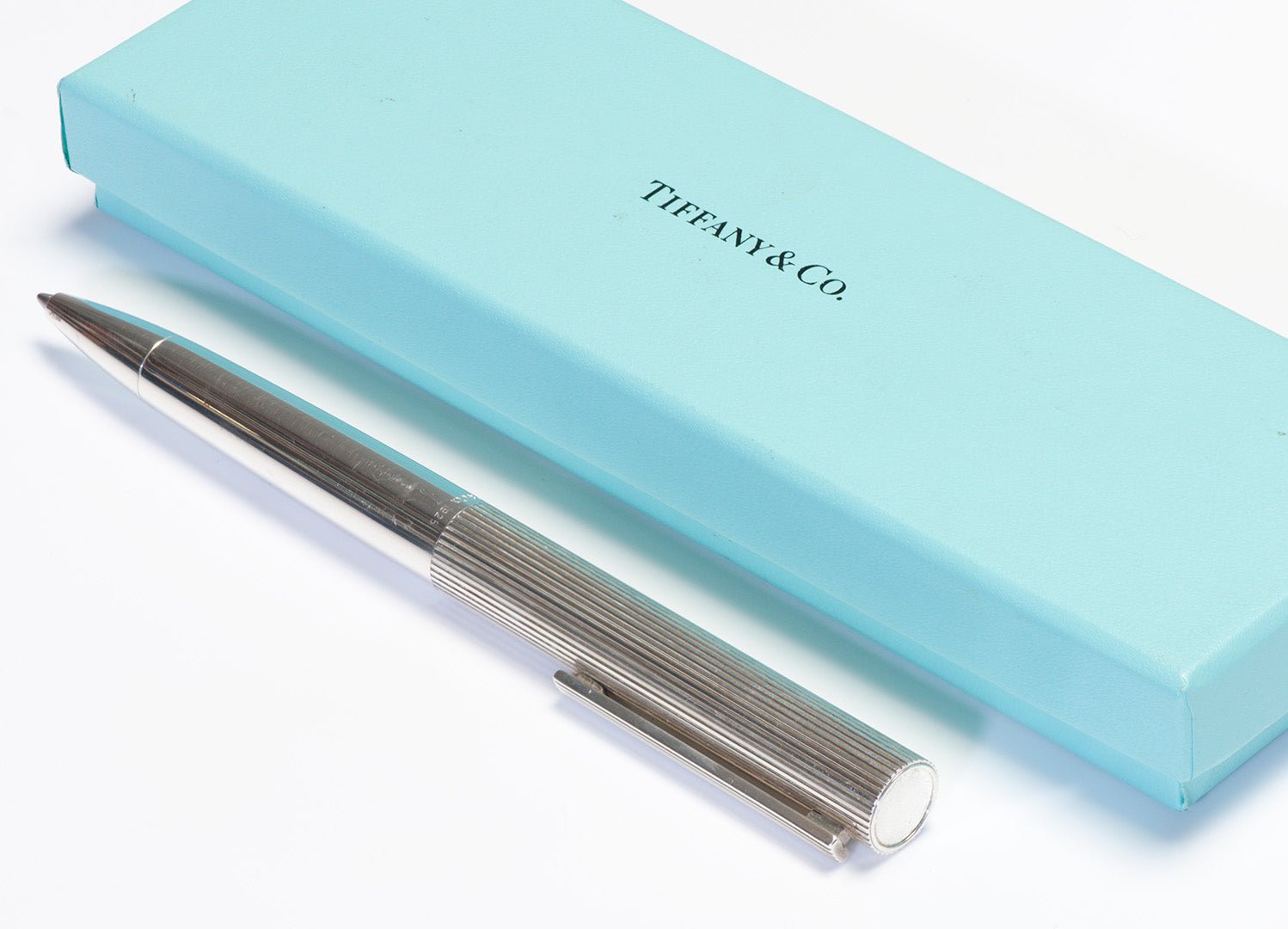 Tiffany & Co. Silver Stripe Ball Pen