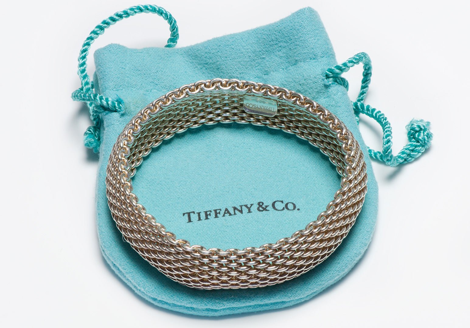 Tiffany & Co. Silver Woven Mesh Bracelet
