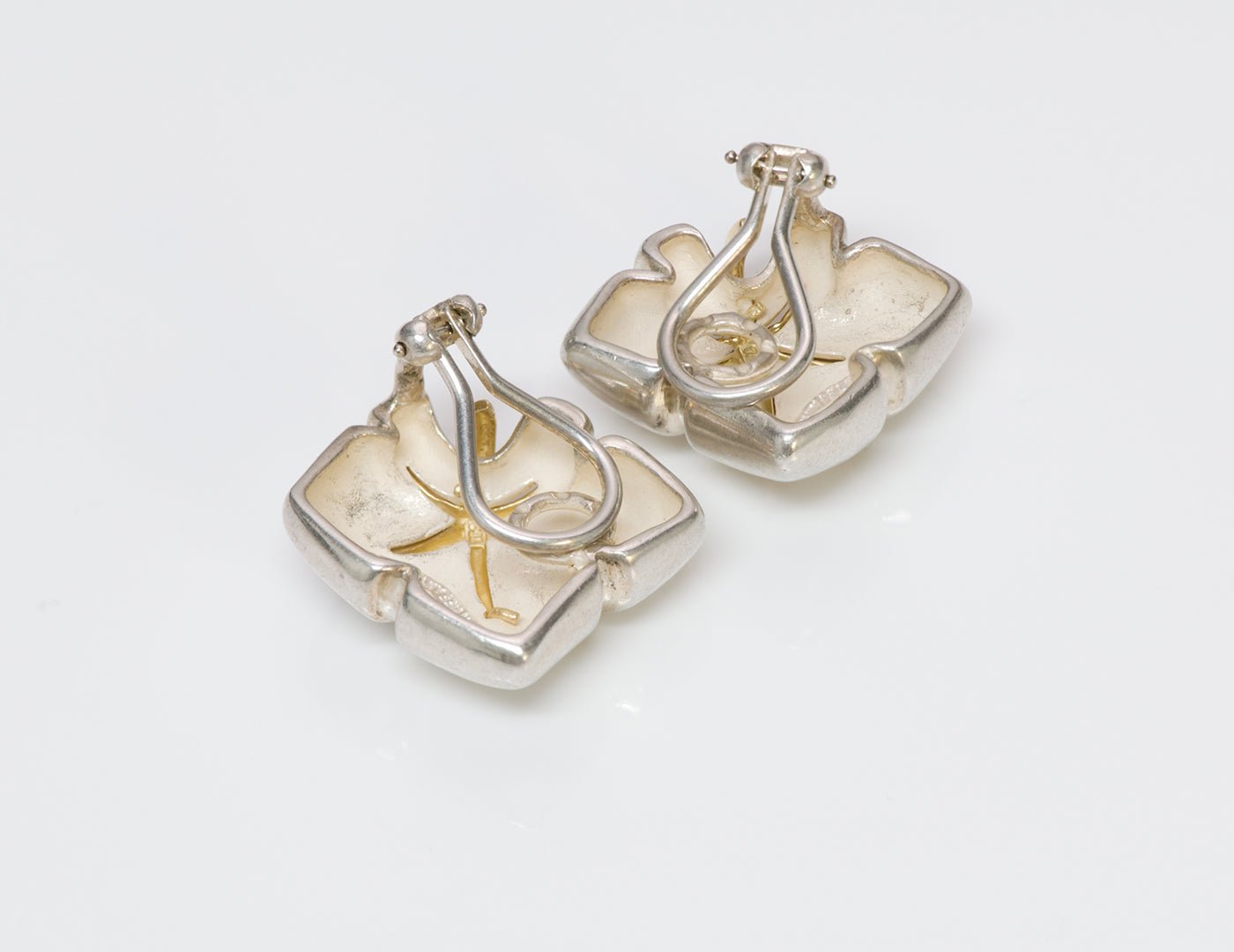 Tiffany & Co. Sterling & 18K Gold Earrings