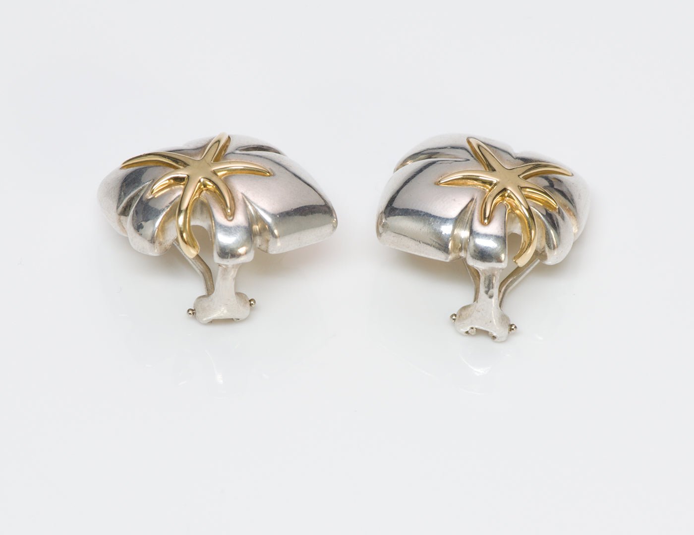 Tiffany & Co. Sterling & 18K Gold Earrings