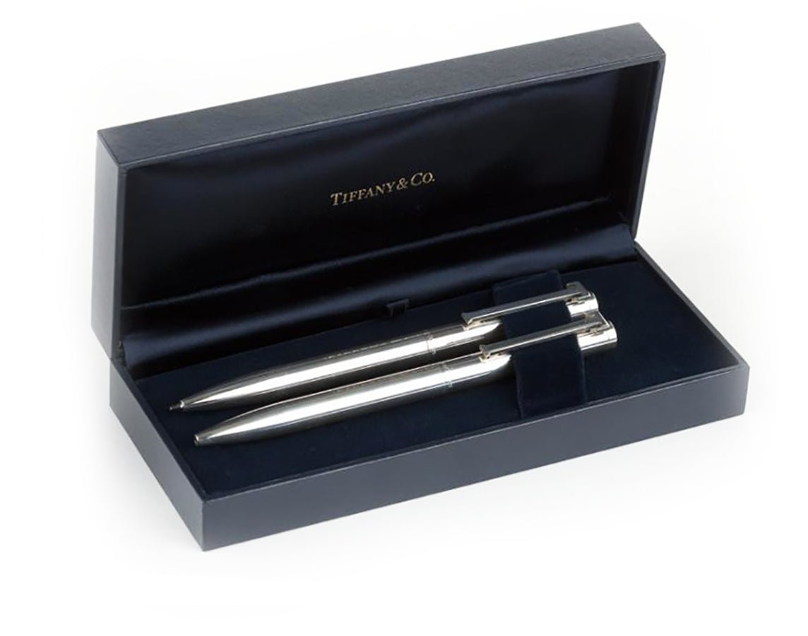 Tiffany & Co. Sterling Silver Pencil and Ballpoint Pen Set & Box