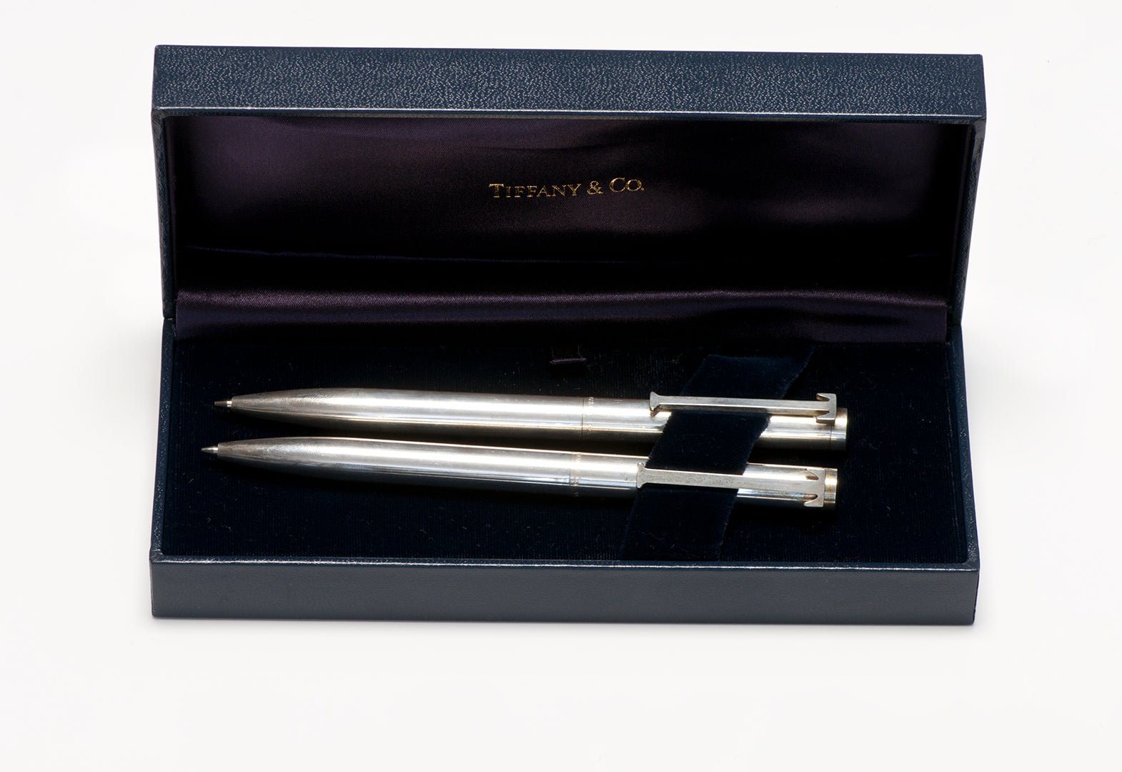 Tiffany & Co. Sterling Silver Pencil and Ballpoint Pen Set & Box