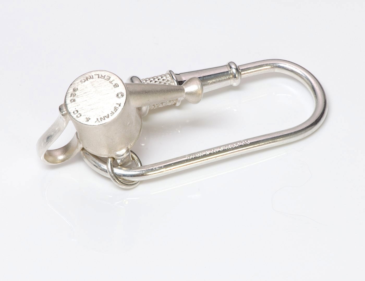 Tiffany & Co. Sterling Silver Watering Can Garden Fire Hose Key Ring Chain