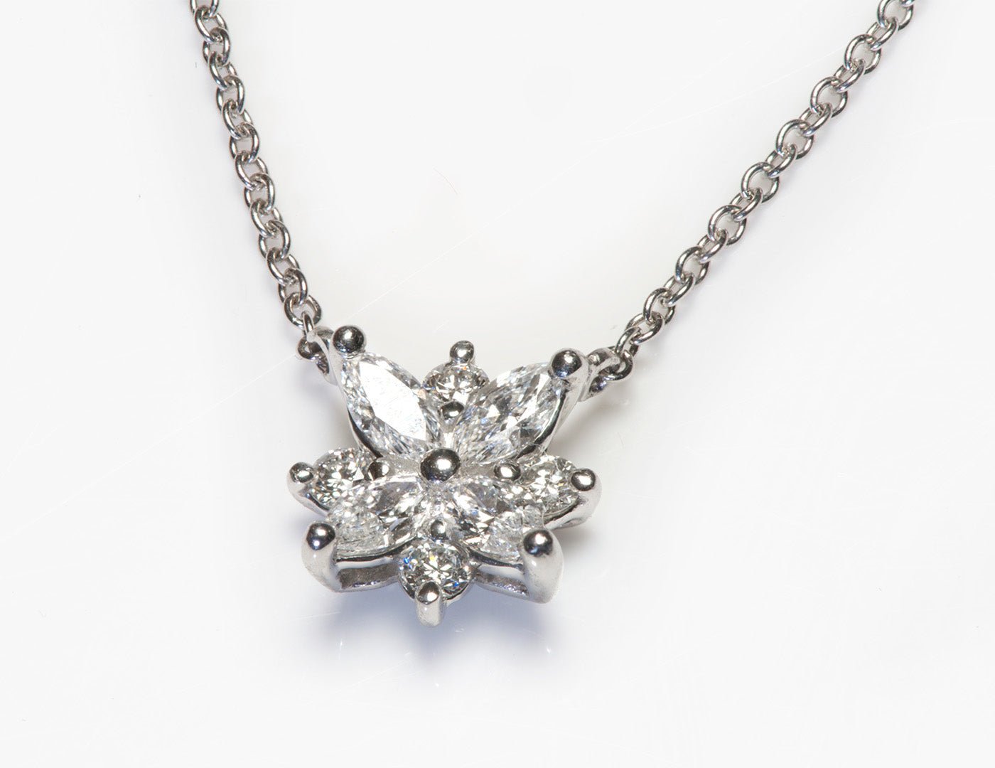 Tiffany & Co. Victoria Platinum Marquise Diamond Pendant