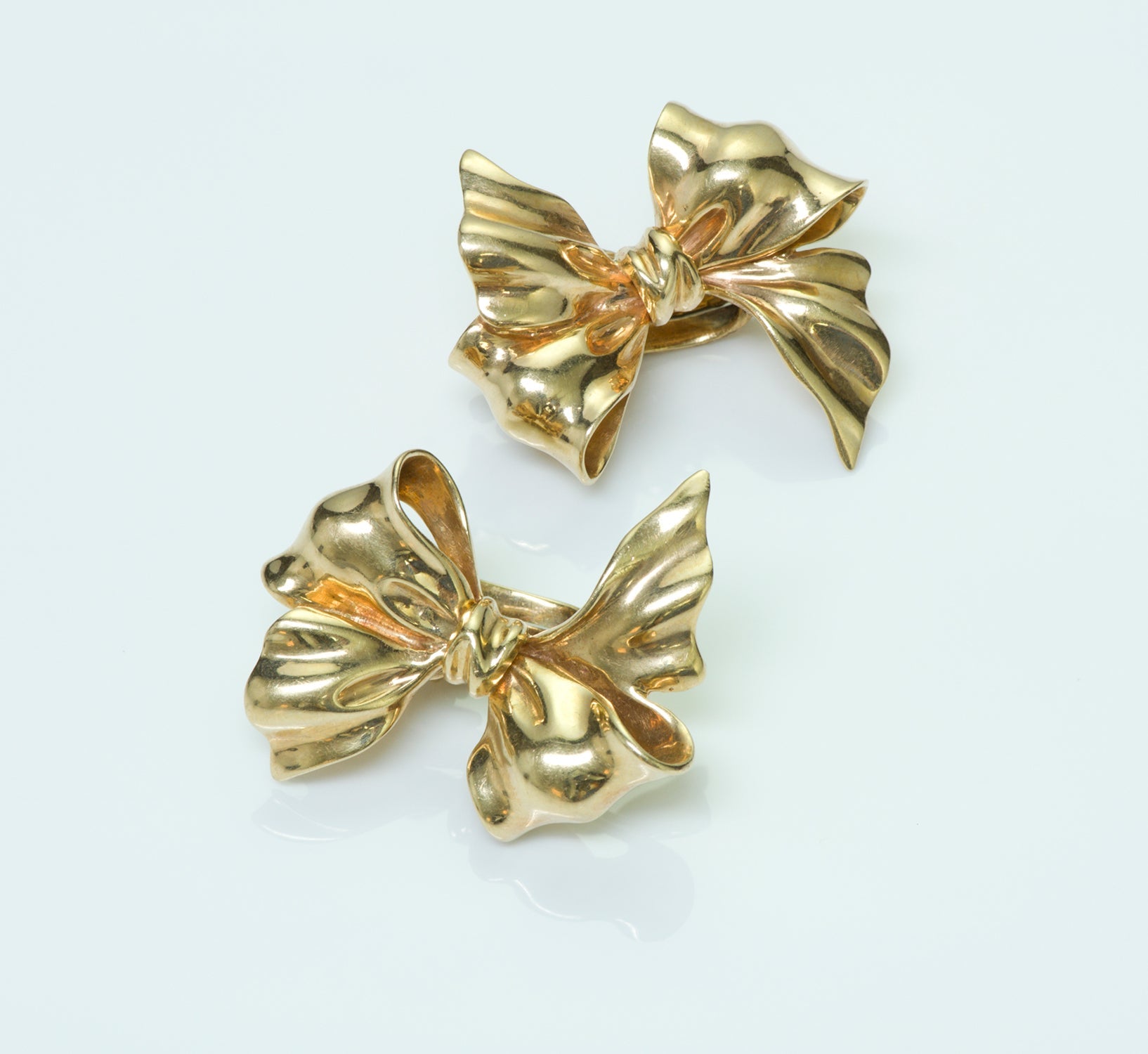 Tiffany & Co. Vintage Gold Bow Earrings