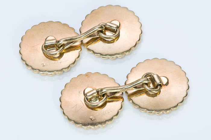 Tiffany & Co. Yellow Gold Cufflink Stud Set - DSF Antique Jewelry