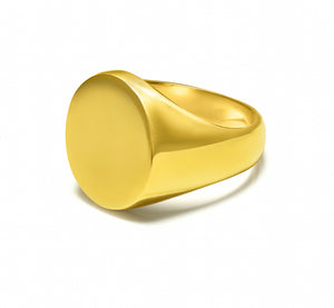 Tiffany & Co. 18K Yellow Gold Men’s Classic Signet Ring
