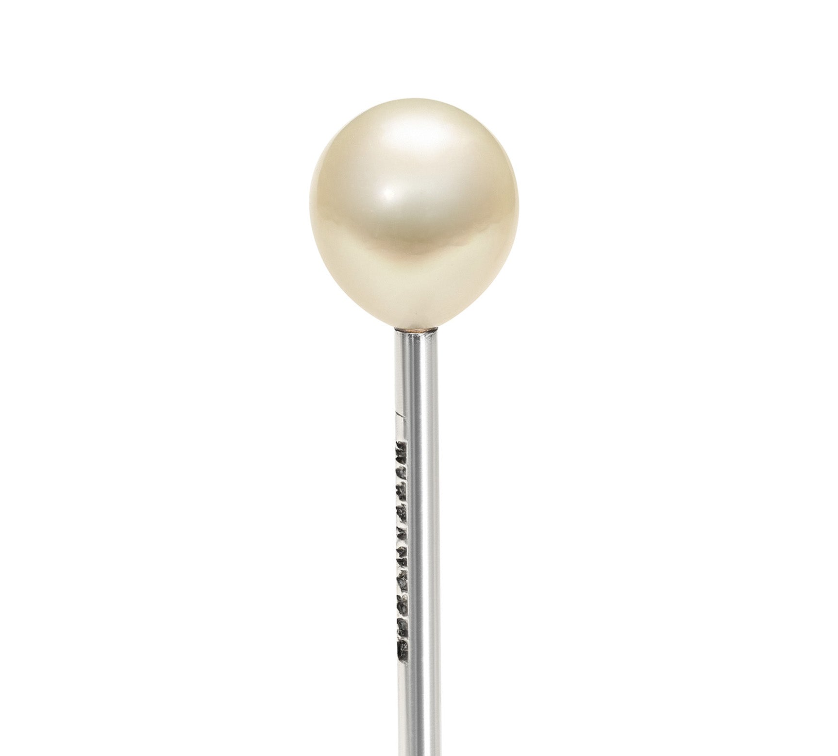 Edwardian Tiffany Co. Platinum Stick Pin Natural Pearl
