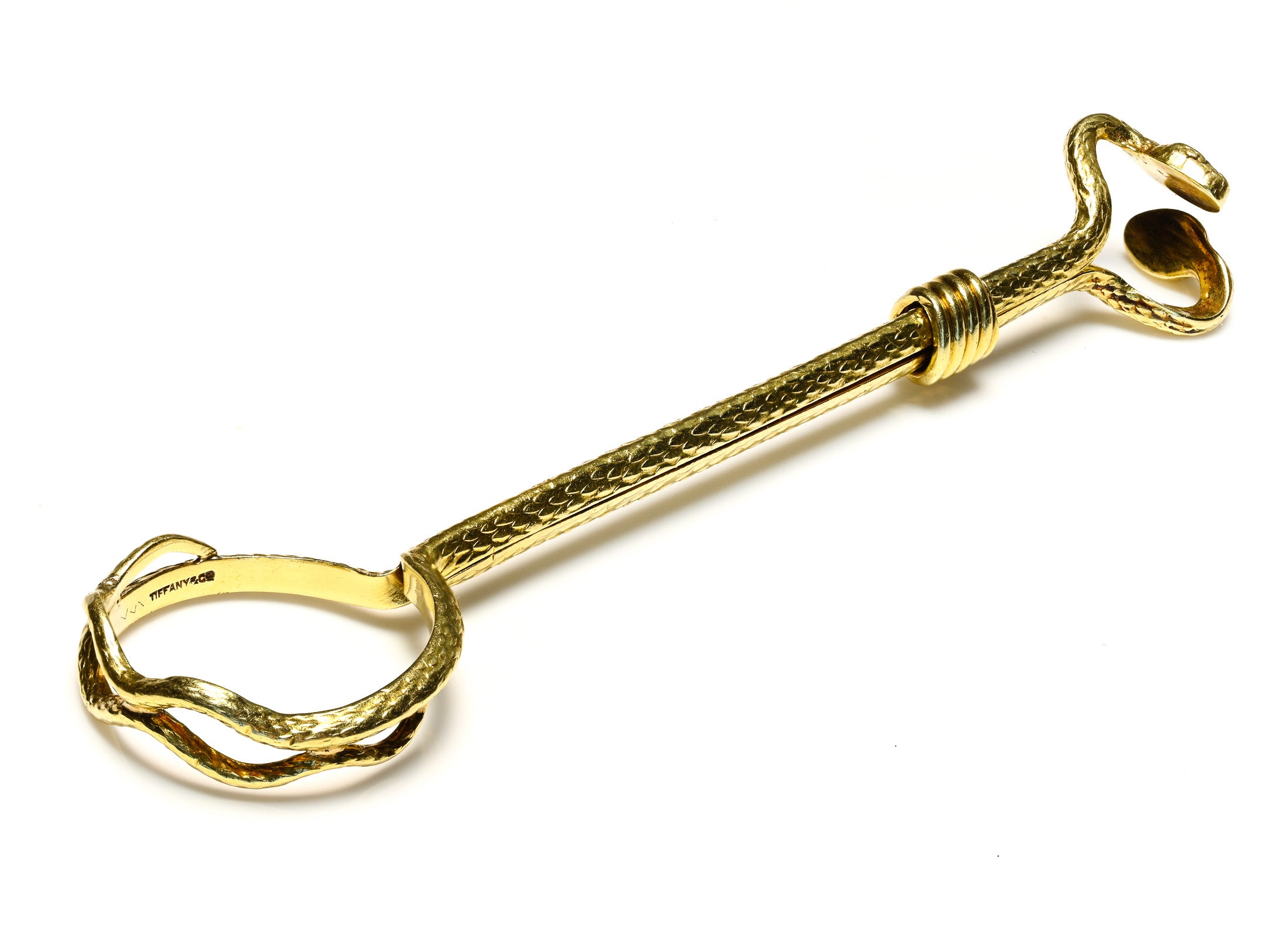 Tiffany Co Art Nouveau Gold Snake Cigarette Holder