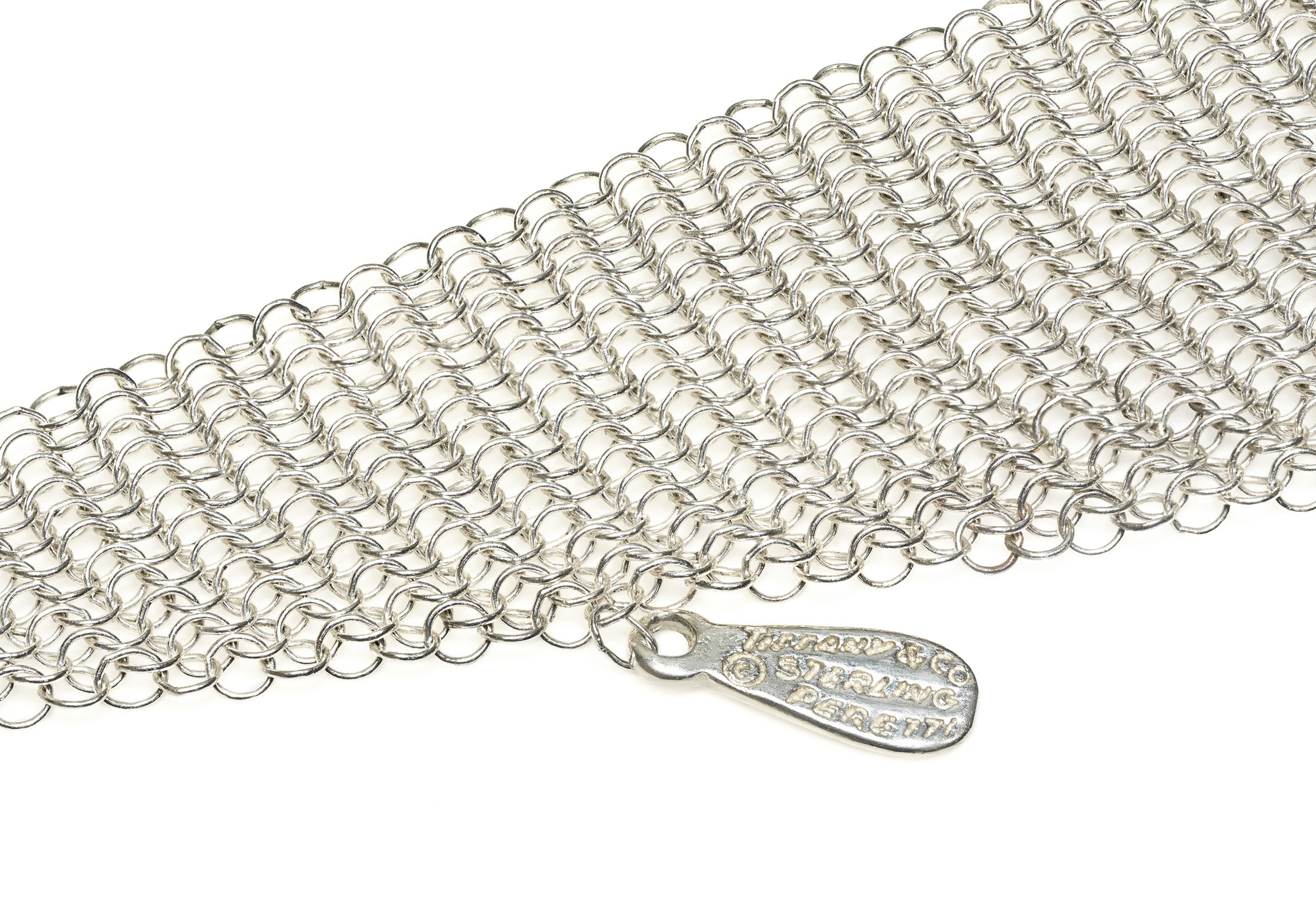 Tiffany & Co. Elsa Peretti Large 42 Inch Silver Mesh Scarf