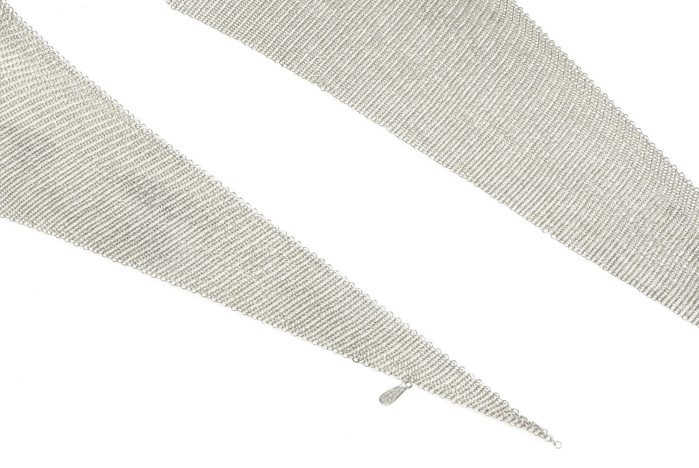 Elsa Peretti Tiffany Large Silver Mesh Scarf 