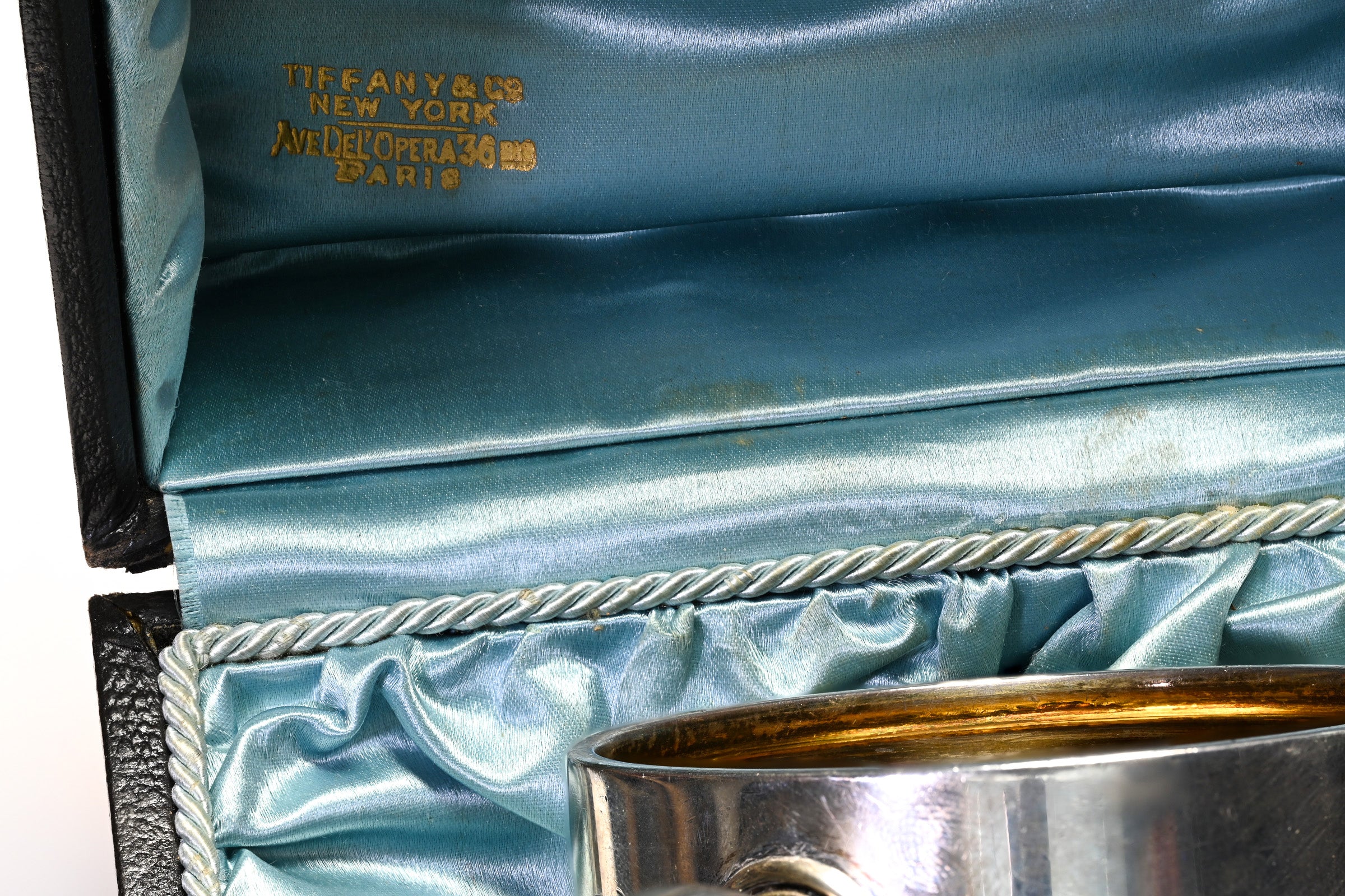 Antique Tiffany & Co. Silver Cup and Box 