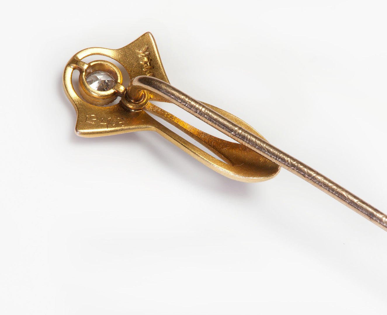 Transitional Gold Diamond Stick Pin