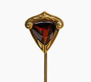Transitional Gold Garnet Stick Pin