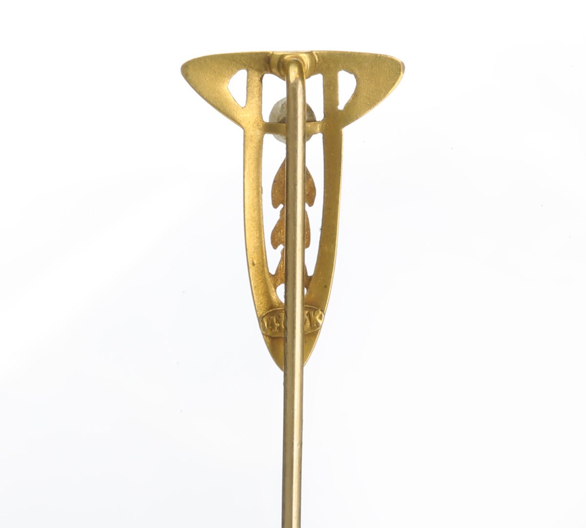 Transitional Gold Pearl Stick Pin