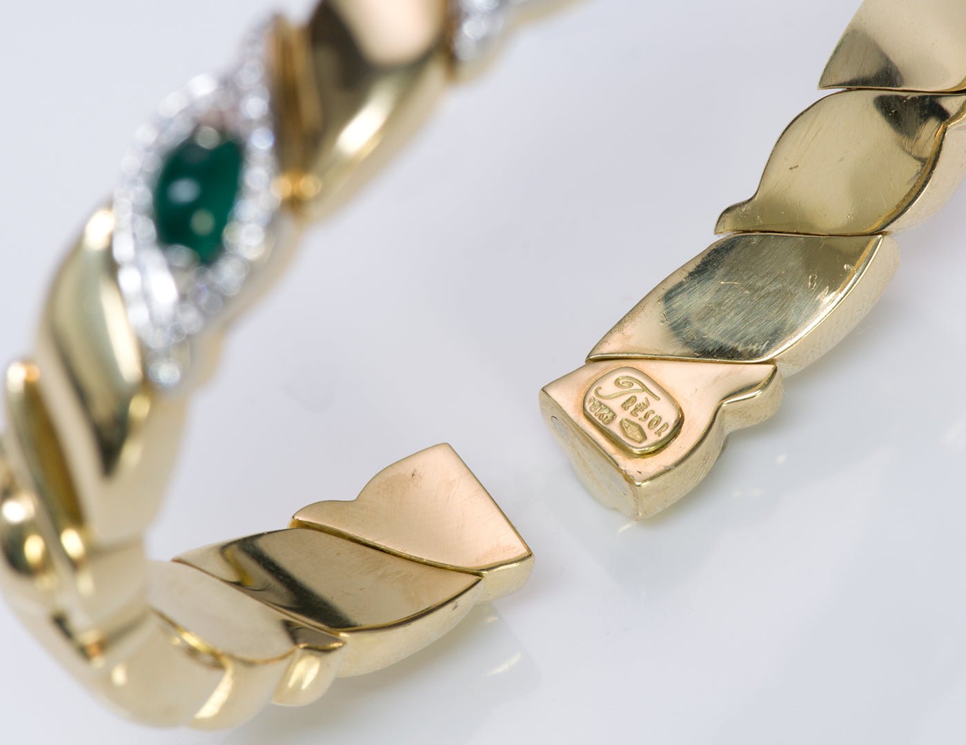Trèsor 18K Gold Emerald Diamond Bracelet