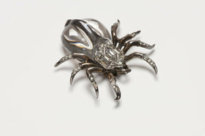 Trifari 1940’s Alfred Philippe Sterling Silver Jelly Belly Spider Brooch