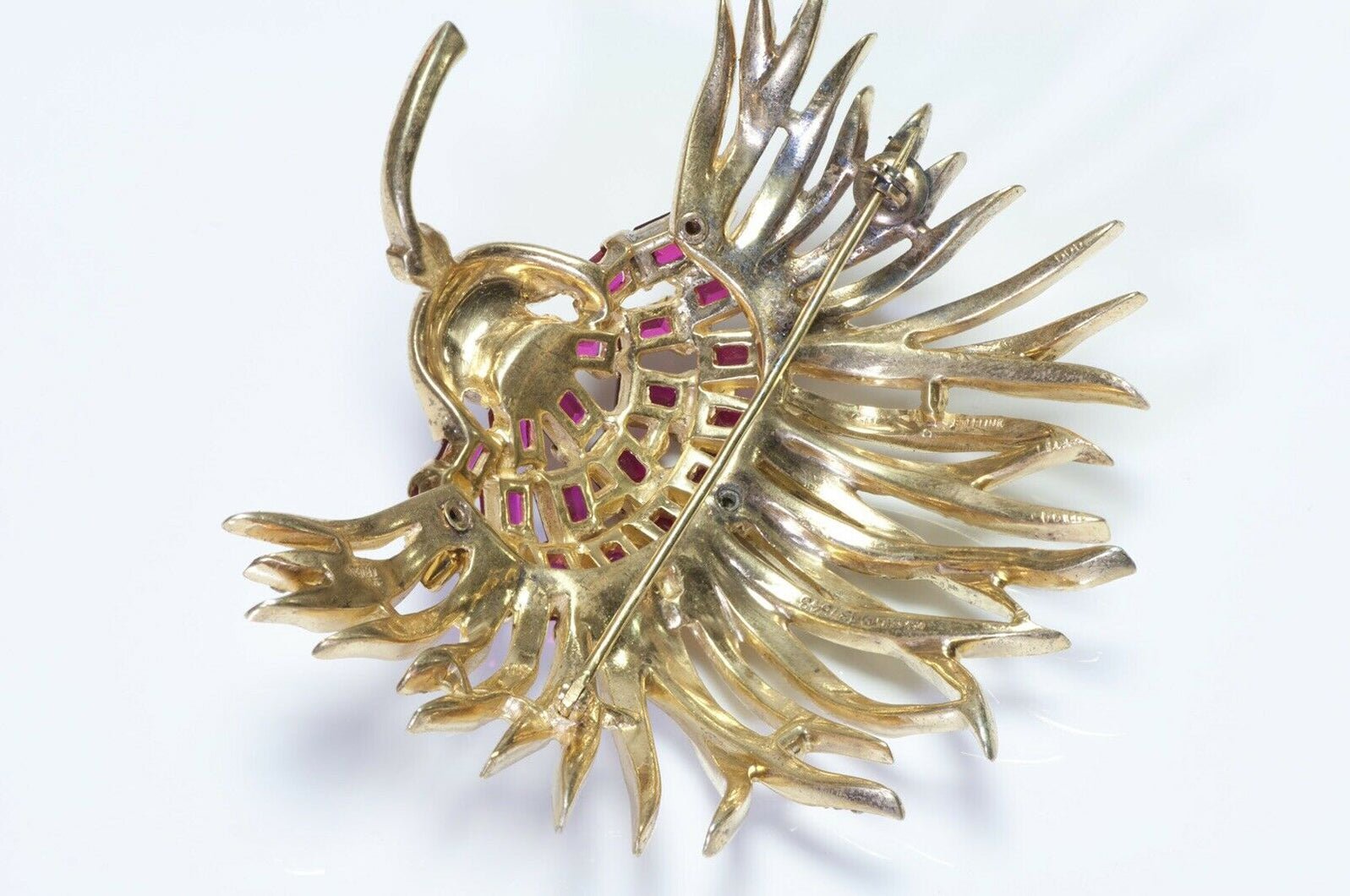 TRIFARI 1944 Alfred Philippe Sterling Chrysanthemum Flower Brooch