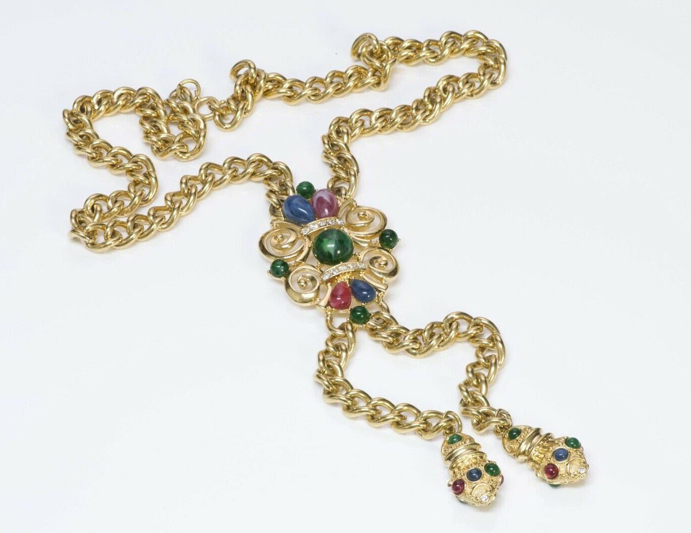 TRIFARI Jewels of India Moghul Chain Tassel Necklace