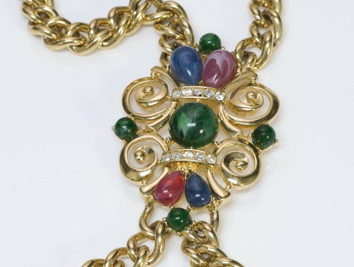 TRIFARI Jewels of India Moghul Chain Tassel Necklace