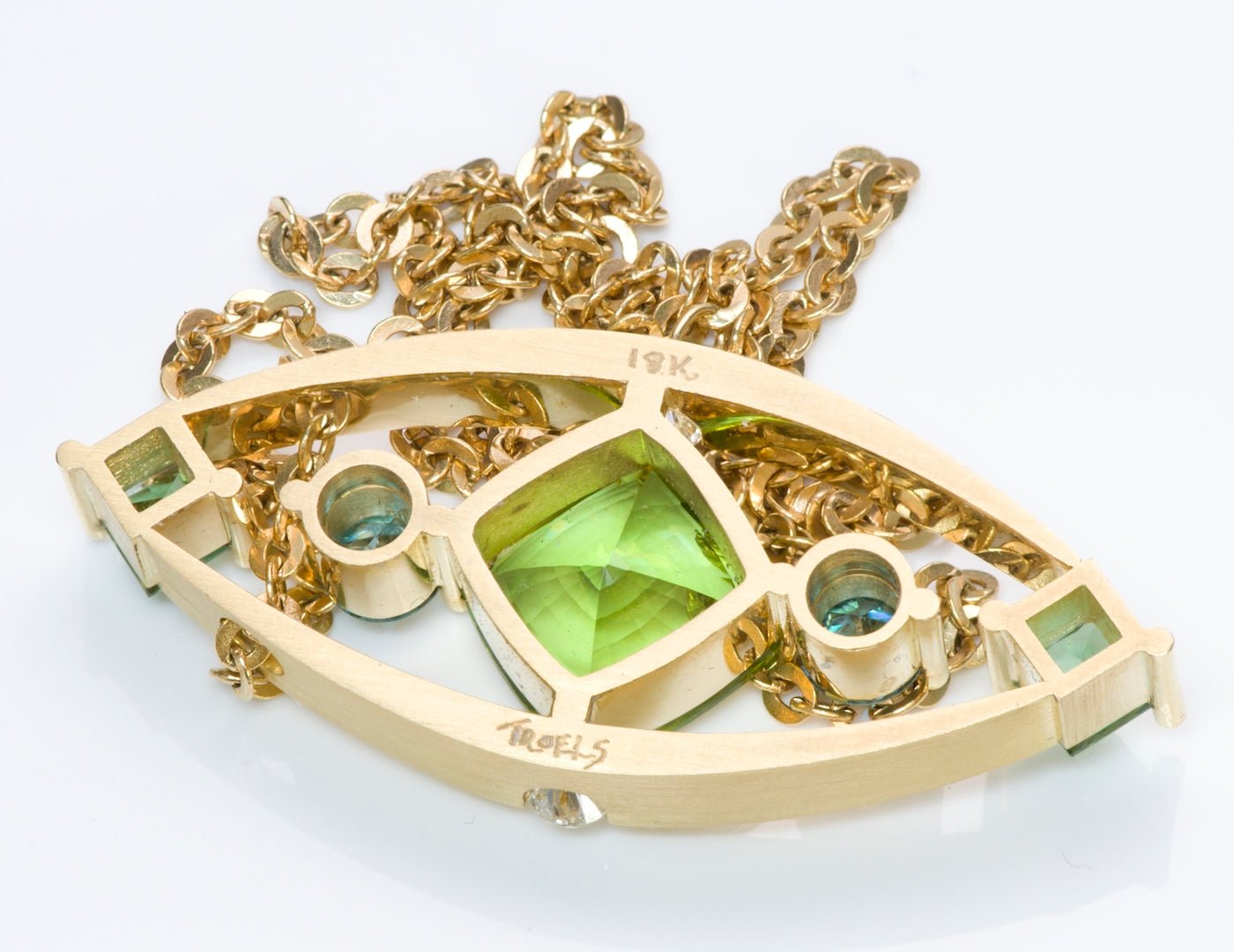 Troels D. Larsen Gold Gemstone Necklace