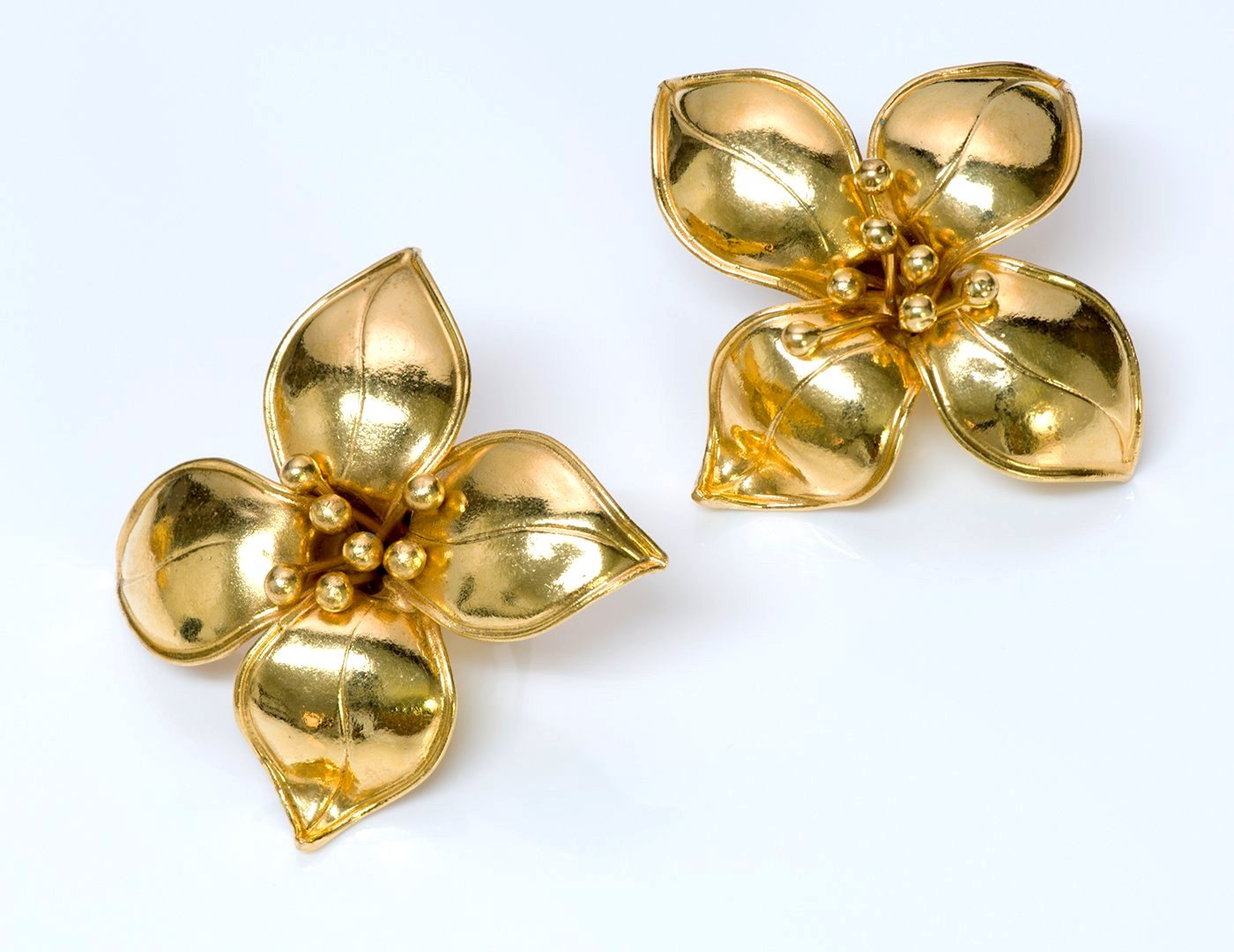Valentino Garavani Couture Flower Earrings Brooch
