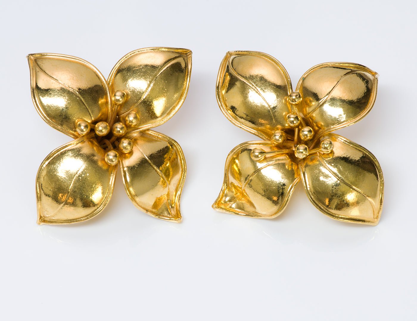 Valentino Garavani Couture Flower Earrings Brooch