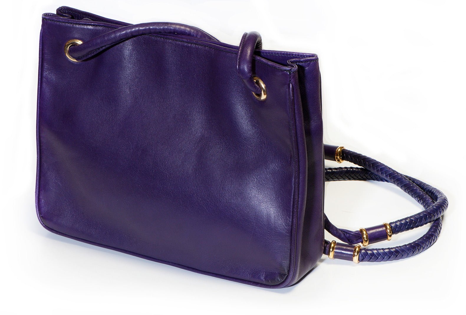Valentino Garavani Purple Leather Crossbody Shoulder Bag
