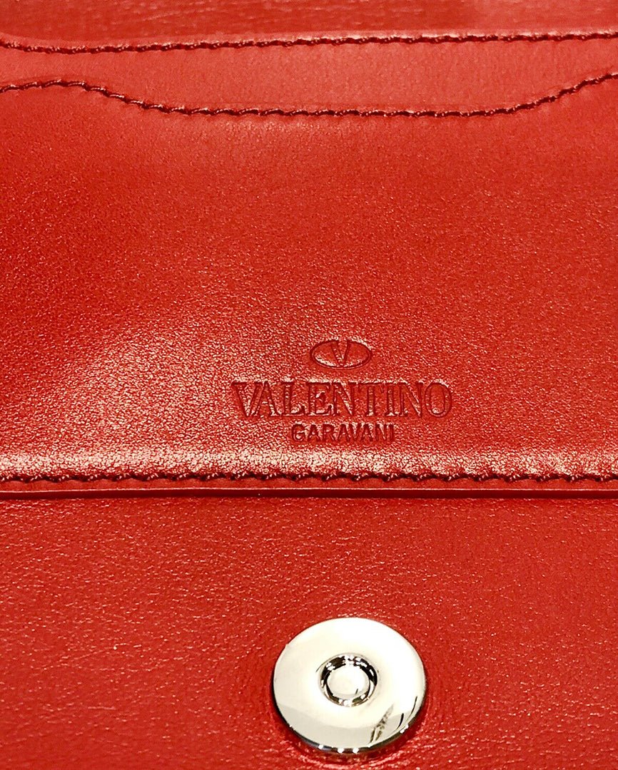 VALENTINO Leather Rockstud Saddle Crossbody Bag