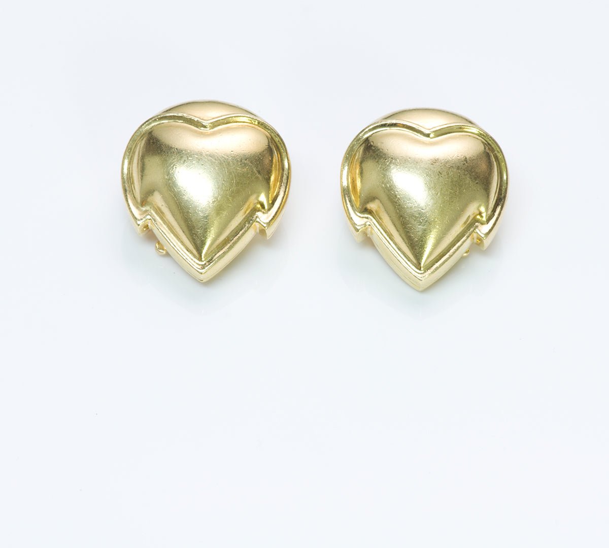 Van Cleef & Arpels 18K Gold Heart Earrings
