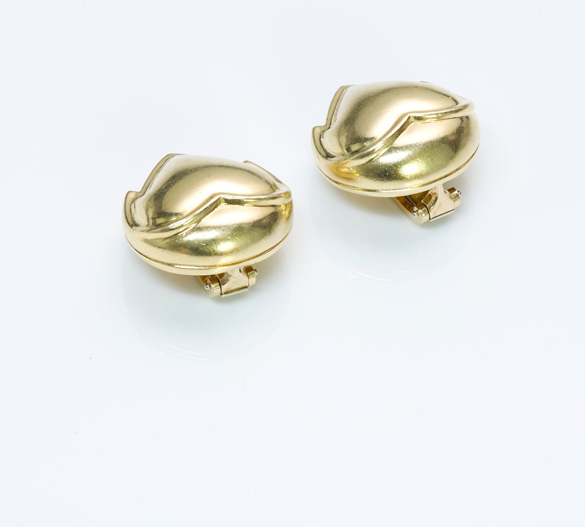 Van Cleef & Arpels 18K Gold Heart Earrings
