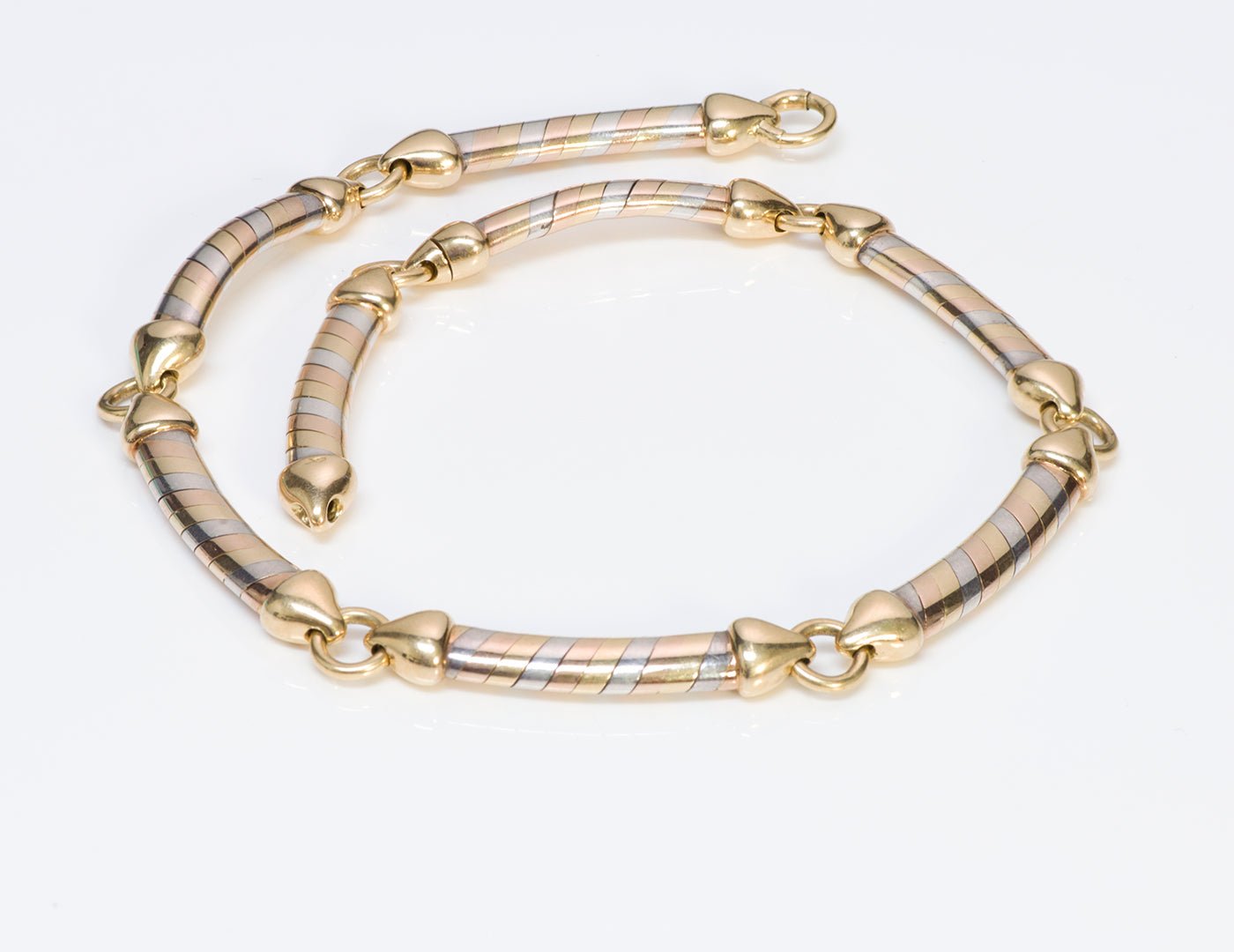 Van Cleef & Arpels 18K Gold & Silver Necklace Bracelet