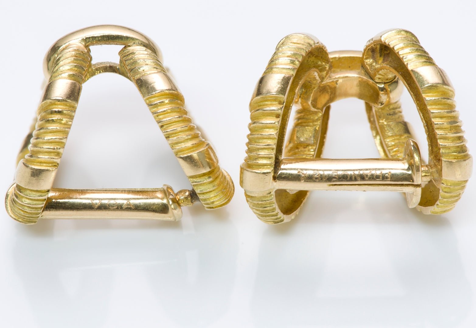 Van Cleef & Arpels France 18K Gold Cufflinks
