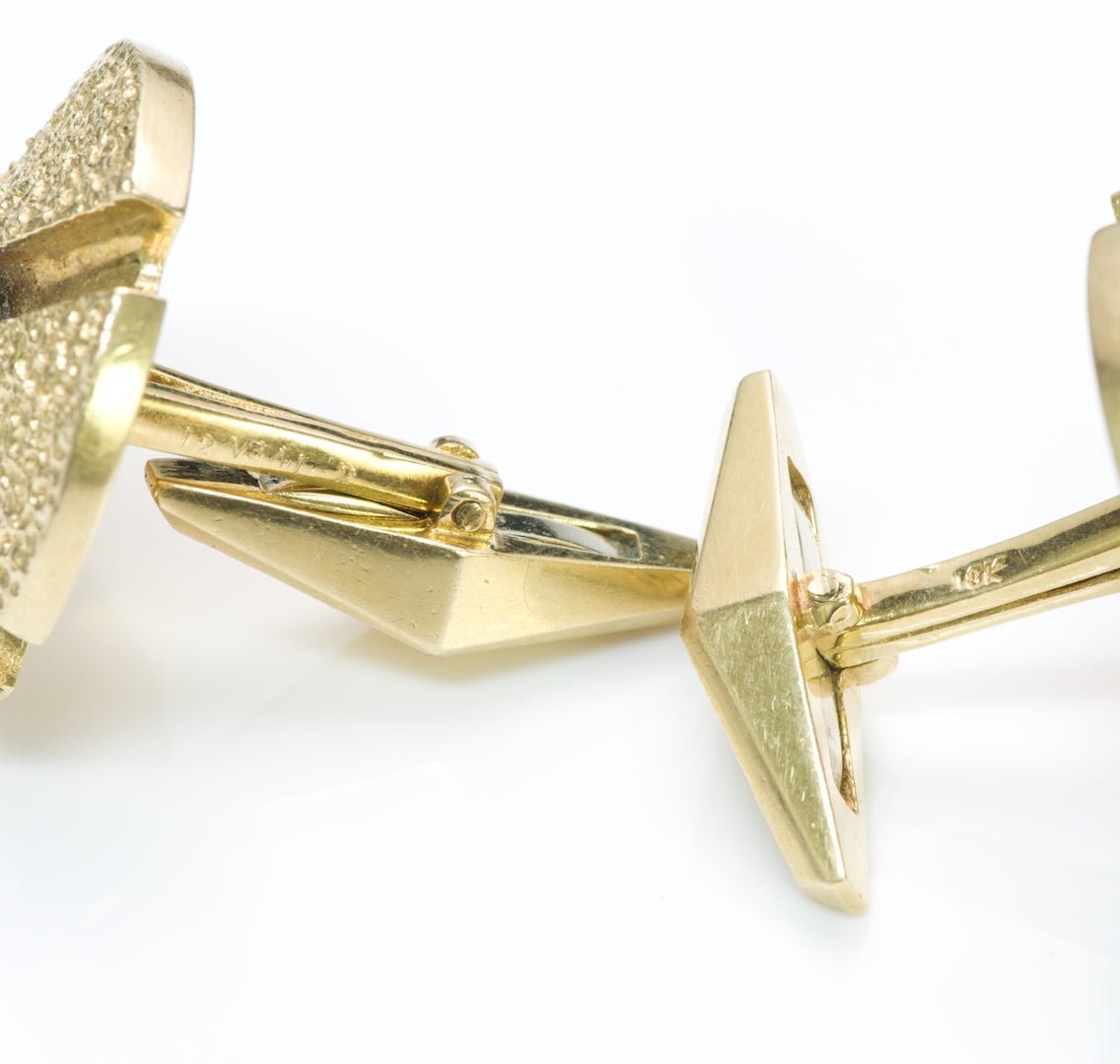 Van Cleef & Arpels Lapis 18K Gold Cufflinks