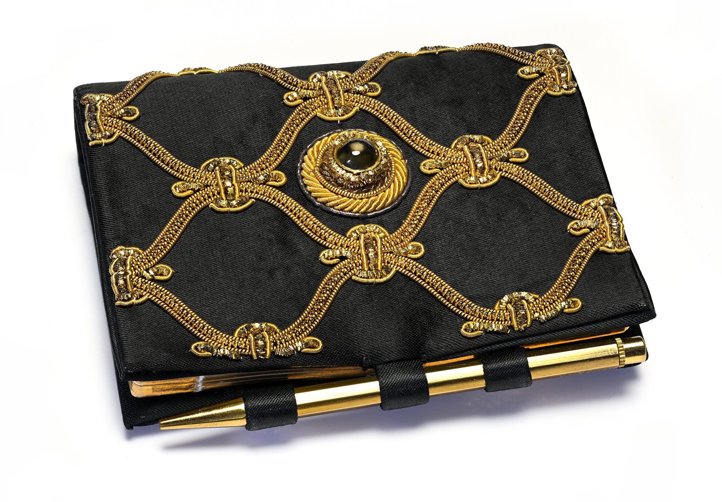 Van Cleef Arpels Silk Agenda Gold Thread Citrine Quartz