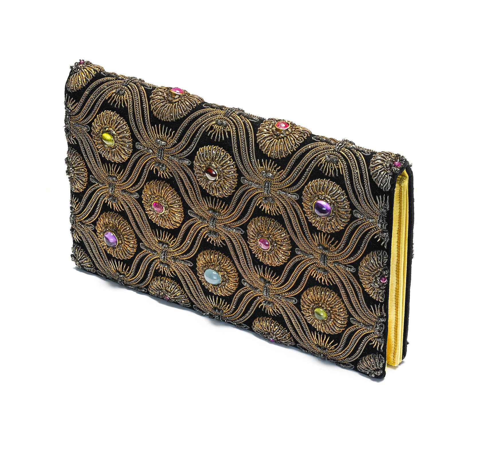 Van Cleef Arpels Evening Bag in Black Velvet  Ruby Gems