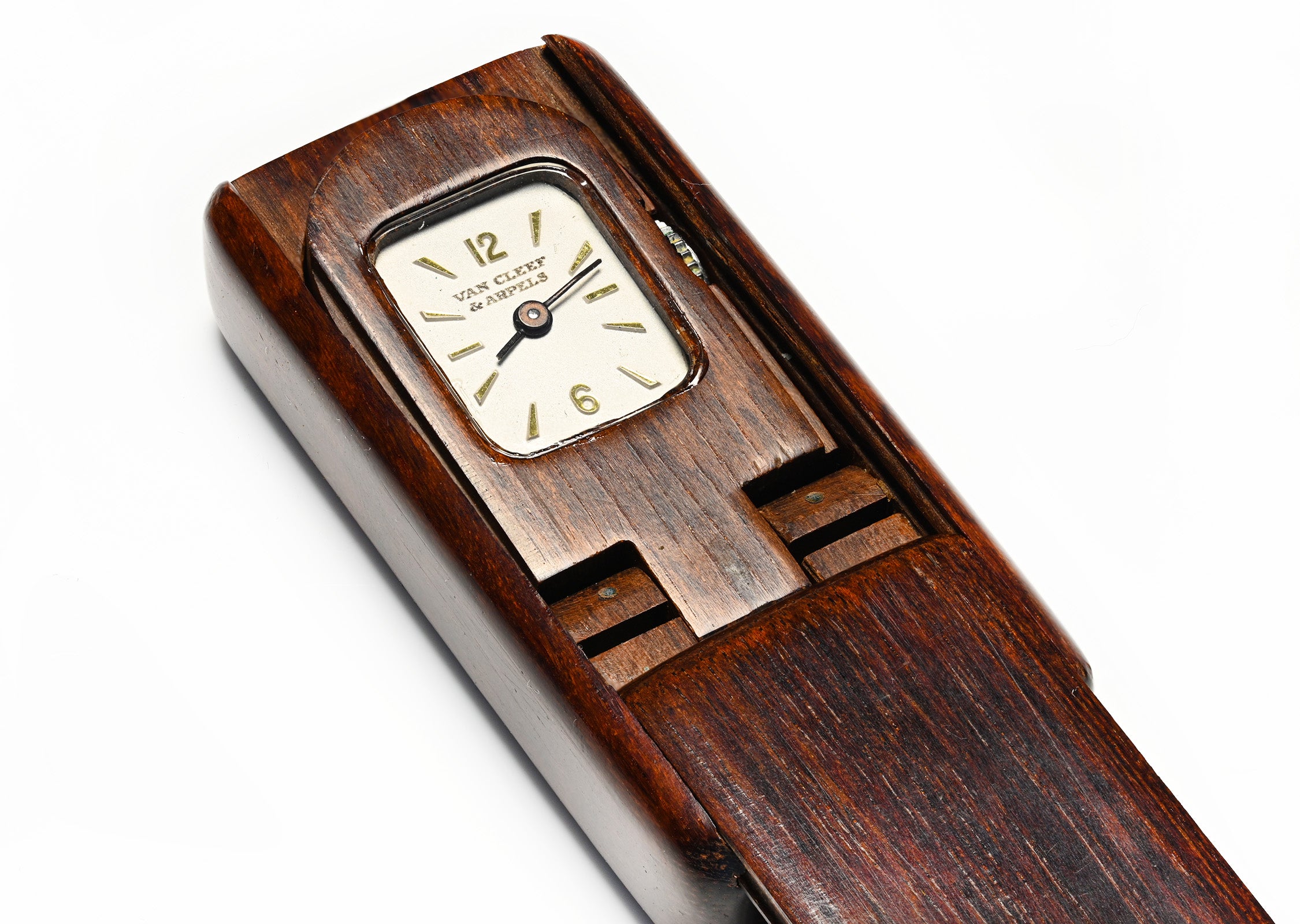 Van Cleef Arpels Wood Domino Travel Clock