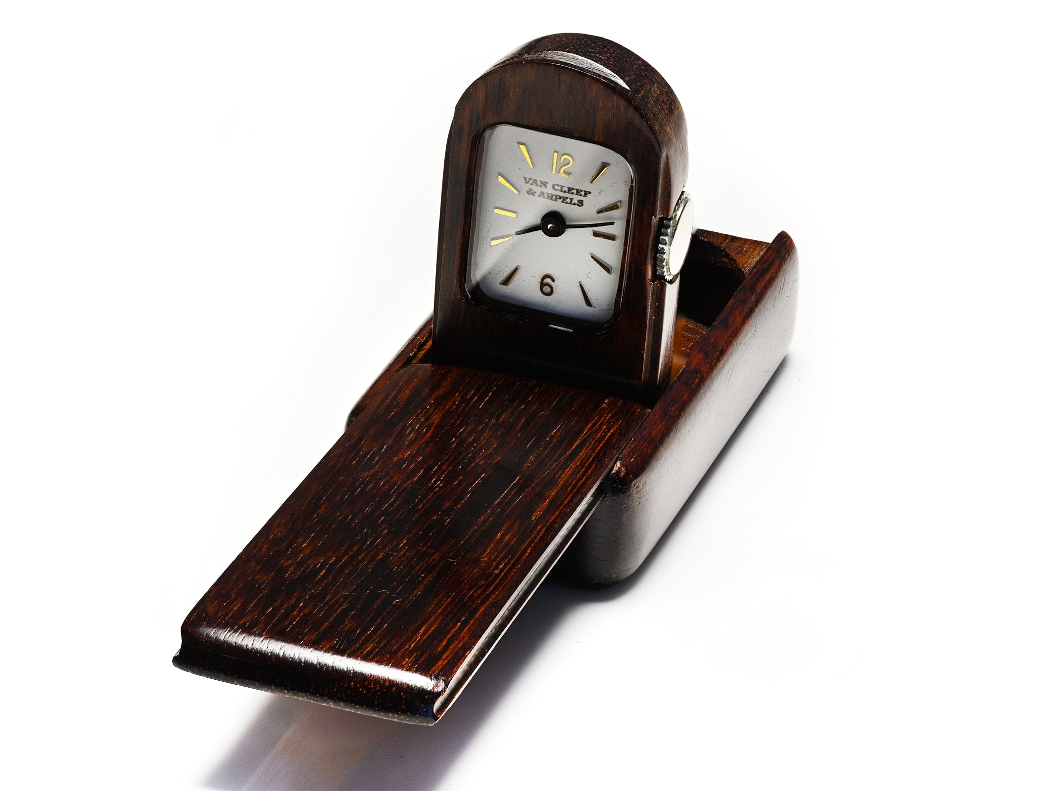 Van Cleef & Arpels Wood Domino Travel Clock