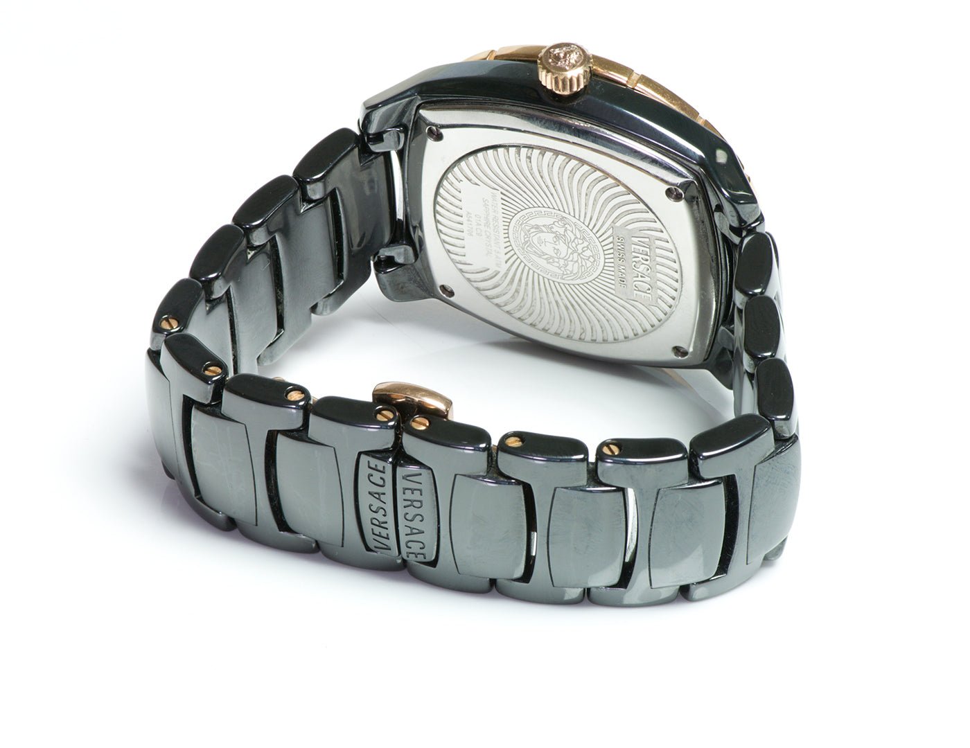 Versace Medusa Ceramic Diamond Automatic Watch 01AC9