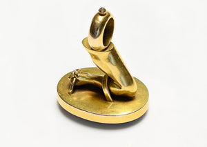 Victorian Agate Gold Arm Hand Fob