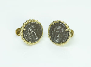 Vintage 18K Gold Coin Cufflinks