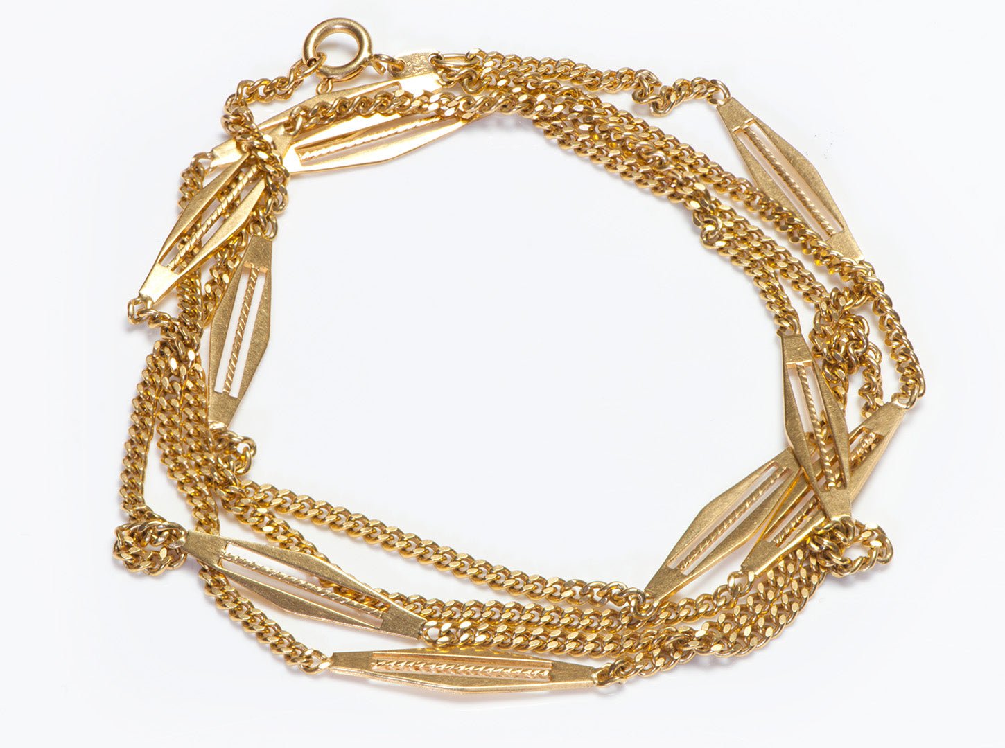 Vintage 18K Yellow Gold Chain Necklace
