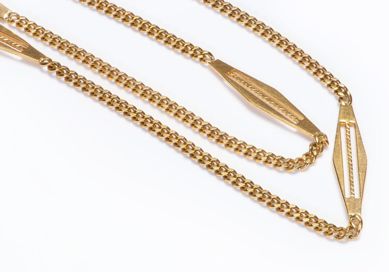 Vintage 18K Yellow Gold Chain Necklace
