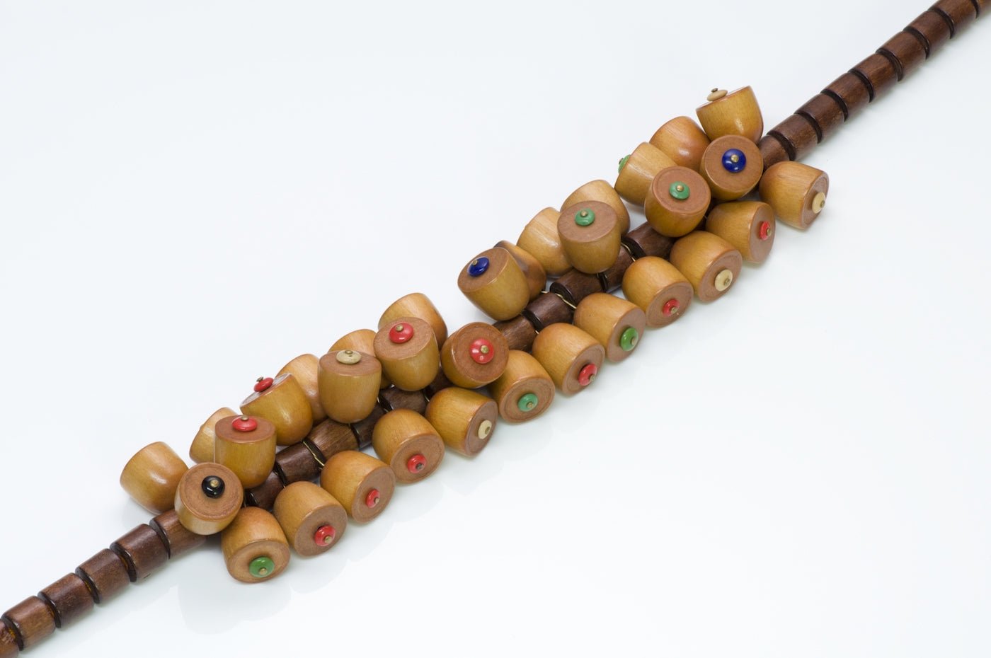 Vintage 1930's Miriam Haskell Wood Necklace