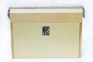 Vintage 1970’s FENDI by Karl Lagerfeld Brown Wood Chain Bag