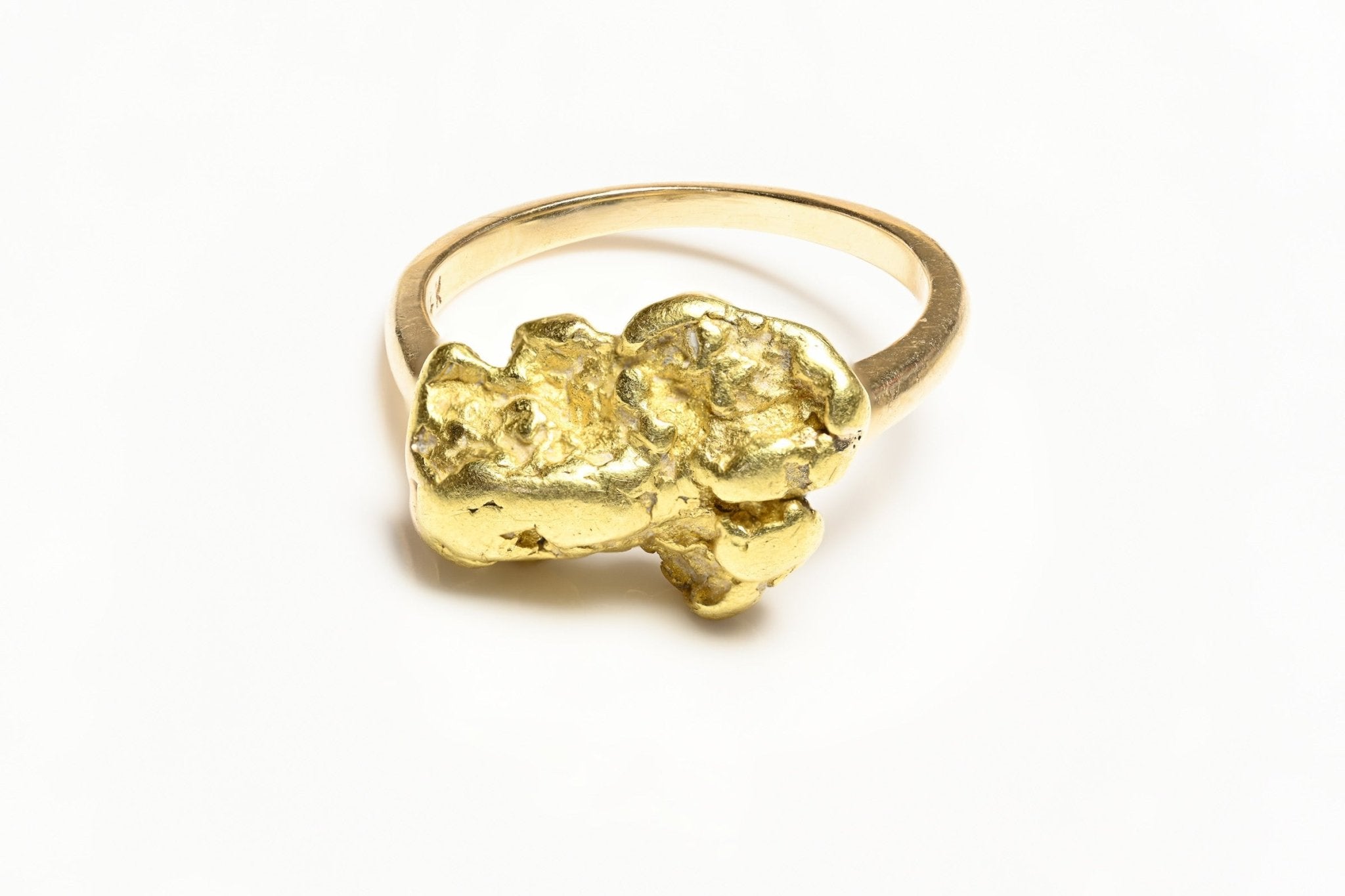 Vintage 24K Gold Nugget Ring