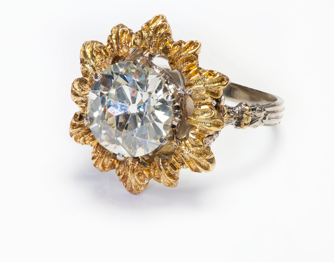 Vintage Buccellati 18K Gold Diamond Ring