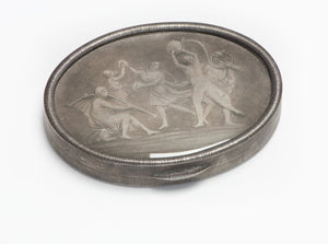 Vintage Buccellati Silver Oval Box